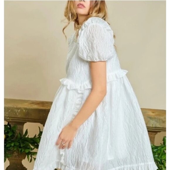 Dream Sister Jane Memoir Mail Mini Dress Womens Size Medium Cottagecore Coquette - Picture 2 of 16